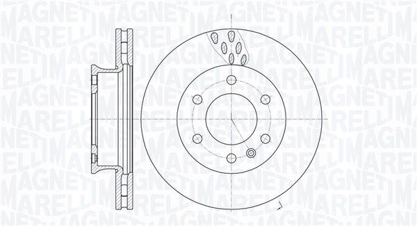 MAGNETI MARELLI Тормозной диск 361302040280